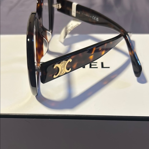 Brown Rectangular Glasses with Clear Lenses and Glossy Frame - Picture 10 of 15